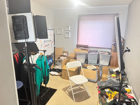 Using A Spare Room As Our Studio & Warehouse