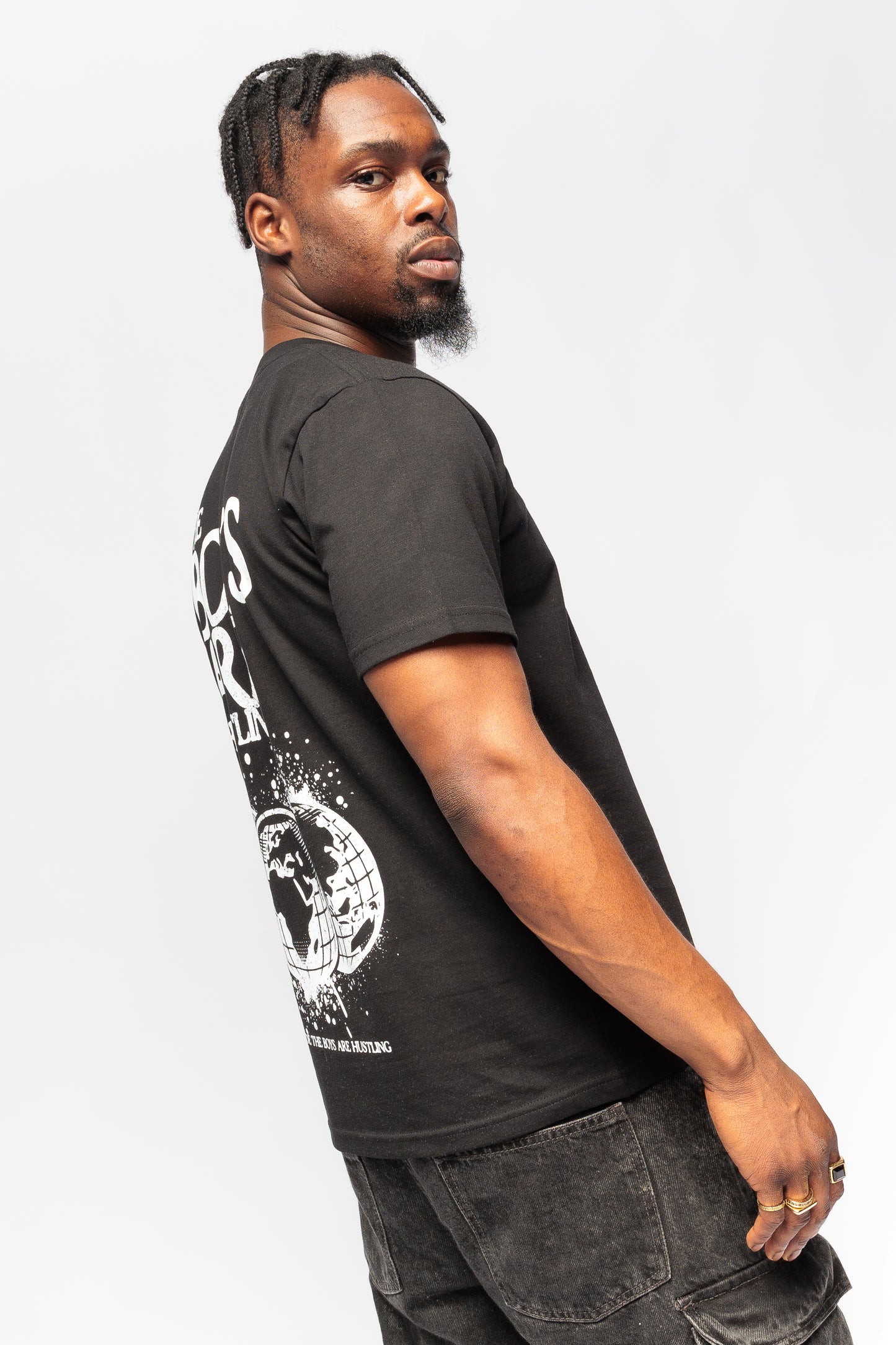 The Boys Are Hustling Classic Minus Tee - Black