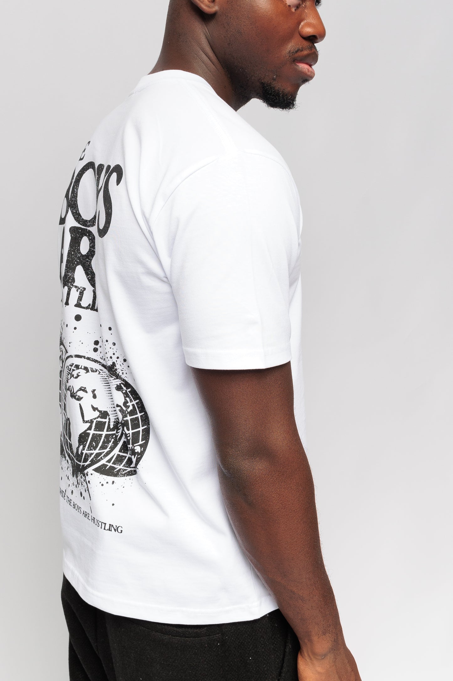 The Boys Are Hustling Classic Minus Tee - White
