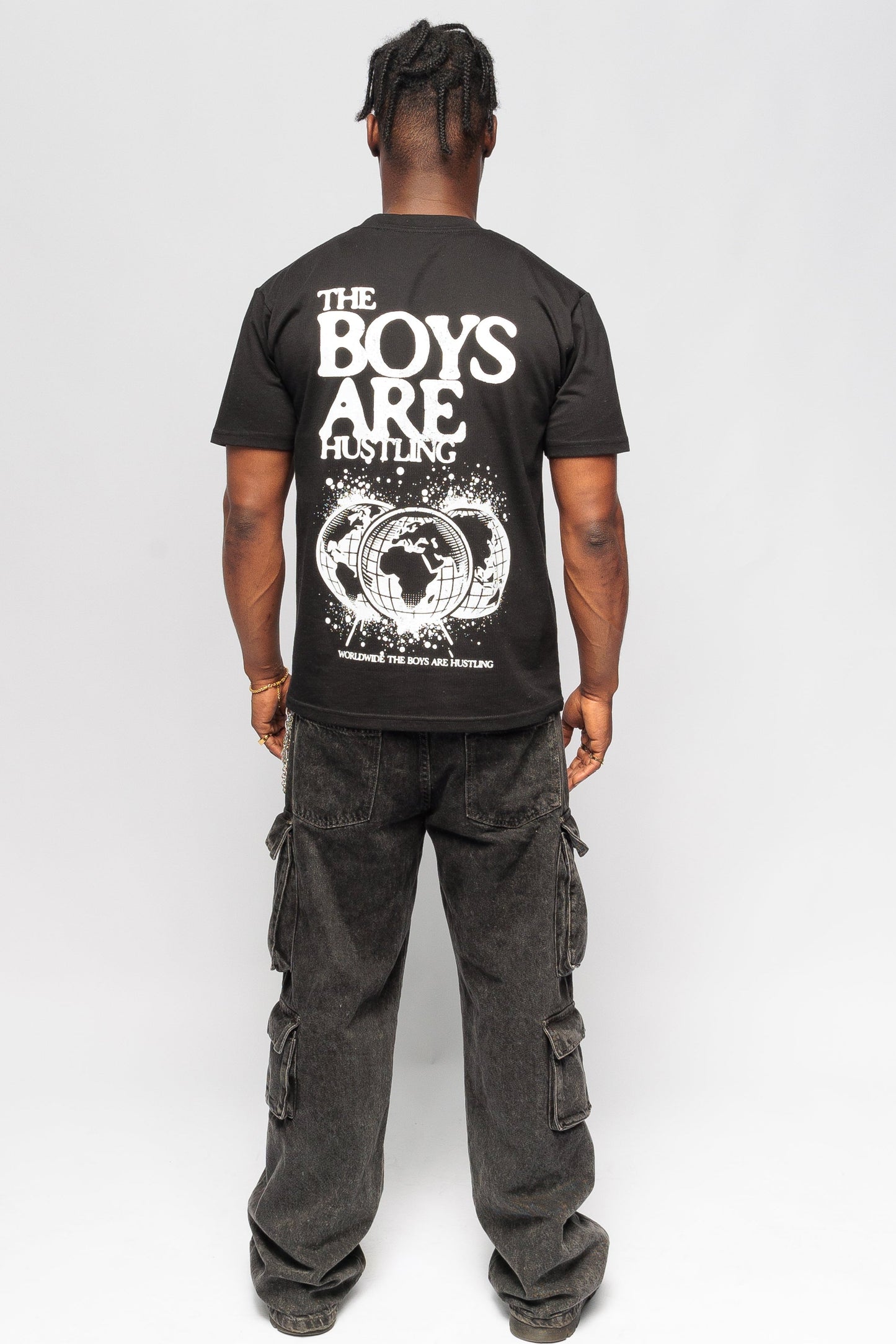 The Boys Are Hustling Classic Minus Tee - Black