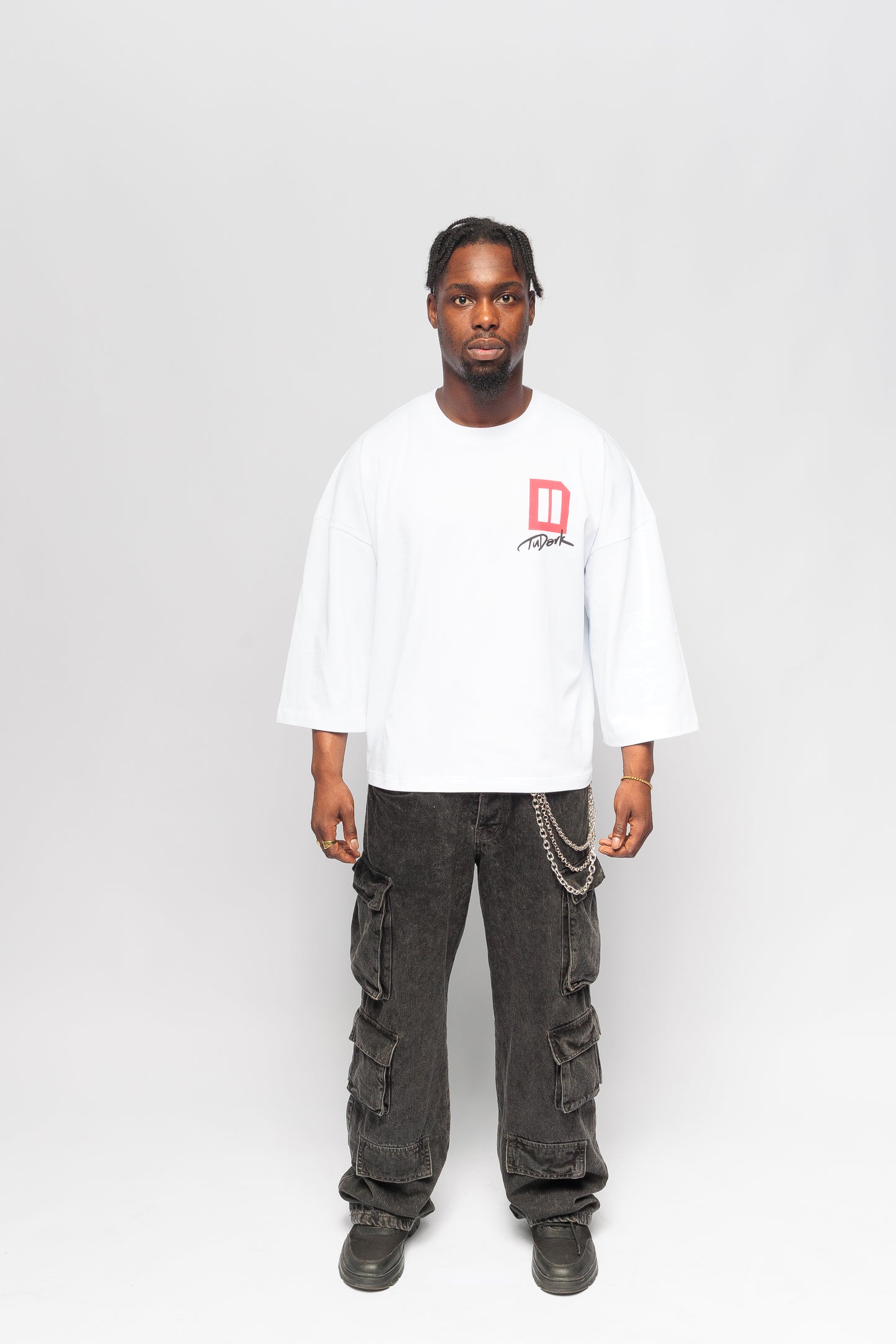 Oversized Boxy Crop T-Shirt - UK Heritage by tudark